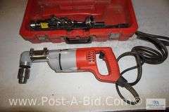 Milwaukee 1/2" Right Angle Drill, In Case.