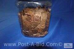 10 lbs. 1959-1982 Copper Pennies Approx. 1500 Unsearched Pennies Of Those Y