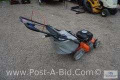 Husqvarna 21" Self Propelled Lawn Mower, Model 65021 ES, Runs But Idling Ga