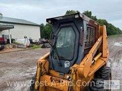 1989 Case 1840 Diesel Skidloader With 61" Bucket, Cab With Door,