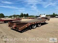 1999 Tow Master T20 Tandem Dual Axle Deck Over Trailer, 19' x 8' 6" With 5'