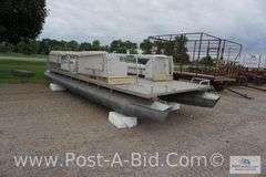 1973 Weeres 24' Pontoon, No Motor, Has Anchor, Rope, And Table, License # M