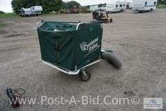 Cyclone Rake Lawn Vacuum, With Tecumseh 5 HP Engine, Hoist For Lawn Mower,
