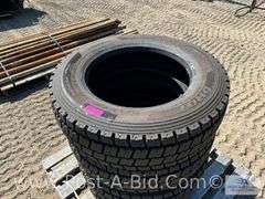 4-Hankook 225/70 R19.5 Tires, DH07.