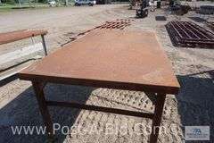 Metal Work Table, 6' x 43" .