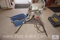 Ridgid 300 Power Threading Machine, With Blue Tote, With Cutters, Dyes And