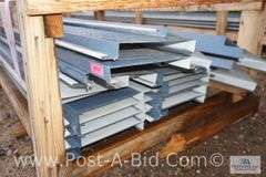 EM15-1211 CF Wall 12 24Ga AZ50 Kynar Tahoe Blue Sheet Metal, Approx. 12 Pie