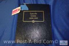 Lincoln Cent Book 1: 1909-1995, 252 Coins, 6 Short Of A Full Set, Whitman C