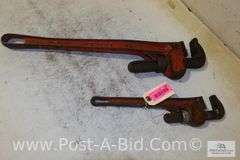 2-Pipe Wrenches Ridgid 1-14" and 1-24".