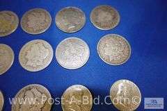 10-Silver Dollars Years 1879-1927, 10-Silver Half Dollars Years 1903-1963,