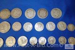10-Silver Dollars Years 1886-1924, 10-Silver Half Dollars Years 1940-1964,