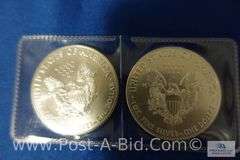 2-1 oz. .999 Fine Silver Rounds.