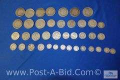 10-Silver Dollars Years 1886-1924, 10-Silver Half Dollars Years 1940-1964,