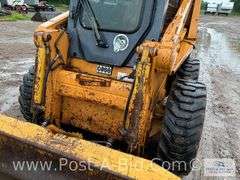 1989 Case 1840 Diesel Skidloader With 61" Bucket, Cab With Door,