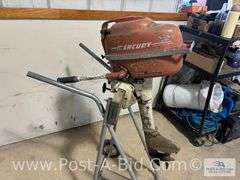 6 HP Mercury Outboard Motor, Owner Stated, "40's Era, Complete Motor- But D