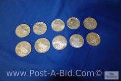 10 x 1 oz. .999 Fine Silver Rounds.