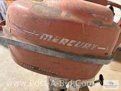 6 HP Mercury Outboard Motor, Owner Stated, "40's Era, Complete Motor- But D