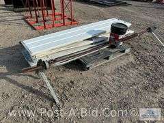 8' Wide x 7' Tall Garage Door, Owner Stated, "Complete Door, Took Out Of Sh