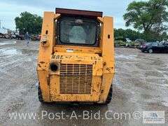 1989 Case 1840 Diesel Skidloader With 61" Bucket, Cab With Door,
