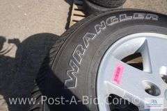 4-Wrangler-Goodyear Tires And Rims, 255/75 R17, Jeep Rims.