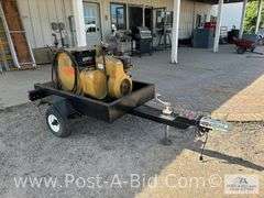 Hobart Generator/Welder On Trailer, 30-230 Amp, Owner Stated, "Runs And Wel