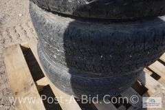 4-Firestone 245/65 R17 Tires, With Center Caps And Lugs, Owner Stated, "Wer
