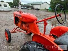 Restored Allis Chalmers B Tractor With Crank Start, PTO. Runs And Drives.