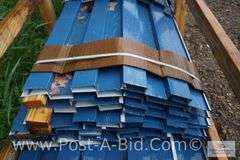 EM15- 168 24 Ga GR50 AZ50 Kynar Ocean Blue Sheet Metal, Approx. 5 Pieces At