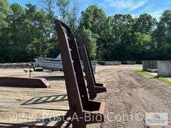 2015 Rice 18' Tandem Axle Trailer With Ramps, Pintle Hitch Hook Up, VIN# 4R