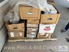 Pallet Of Ceramic Tile, 4" Square, Approx. 30 Boxes, All White.