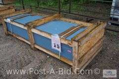 EM15-1211 CF Wall 12 24 Ga AZ50 Kynar Tahoe Blue Sheet Metal, Approx. 43 Pi