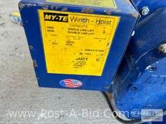 MY-TE Winch Hoist, 110 Plug In.