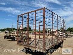 Morehead 8' x 16' Kicker Bale Rack On 8 Ton Running Gear, 1 Side Door, Owne