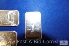 10-1oz. Bars Of .999 Fine Silver.