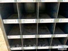 Large Bolt Bins 36" W x 12" D x 42" T.