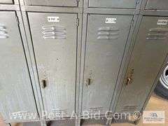 8 Door Locker, 78" T x 48" W x 12" D.
