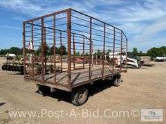 Morehead 8' x 16' Kicker Bale Rack On 8 Ton Running Gear, 1 Side Door, Owne