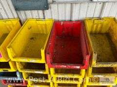 20-Red, Yellow, Blue, Parts Totes, 11" W x 18" D x 8" H.