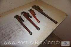 4-Pipe Wrenches, 1-24", 2-18", 1-14".