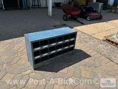 Bolt Bins 36" W x 12" D x 21" T.