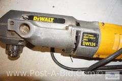 DeWalt 1/2" Right Angle Drill DW124, In Case.