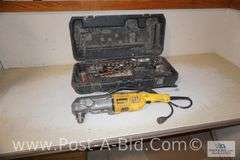 DeWalt 90" Angle Drill, In Case.