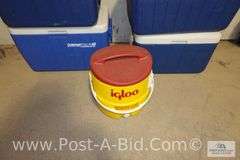 5-Coolers, 2-Coleman 48 qt., 2-Coleman 40 qt., 1-Beverage 3 Gallon Cooler.