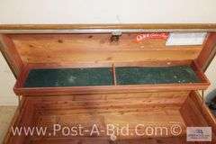 Vintage Cedar Chest, 46" L x 20 1/2" T x 17", No Key.