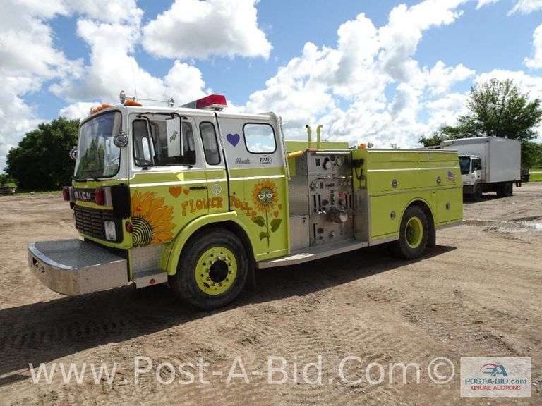 1981 Mack 300 Fire Truck With 27,xxx Miles, Diesel Motor, Manual