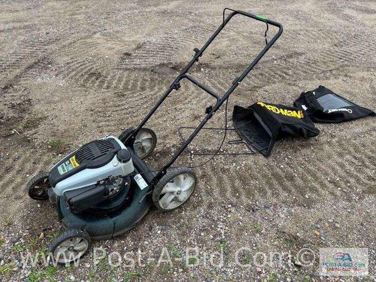 Yardman 173 cc Push Lawn Mower, With Kohler Motor And 2 Baggers,