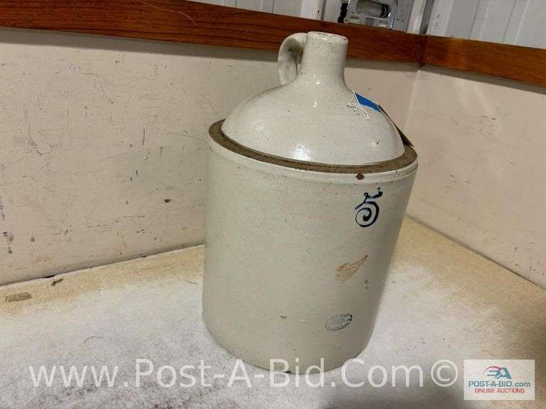 5 Gallon Red Wing Union Stoneware Crock Jug.