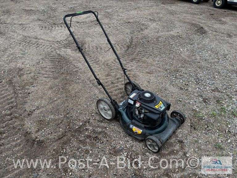 Yardman 159 cc Push Lawn Mower, Owner Stated, "Runs", But No Gas