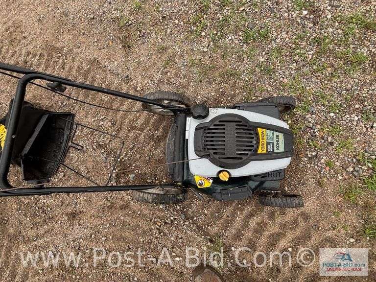 Yardman 173 cc Push Lawn Mower, With Kohler Motor And 2 Baggers,