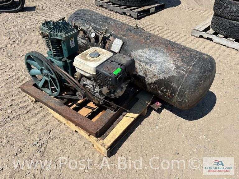 Truck Air Compressor Honda 8.0 Engine And Tank.